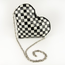 HEARTBAG Pepita szív alakú táska